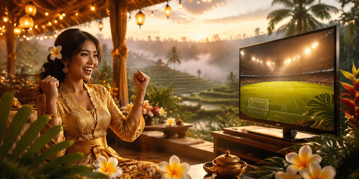 Suasana pasar malam semarak dengan lampu warna-warni menampilkan promosi hadiah spesial