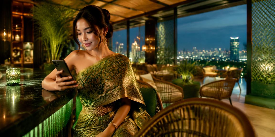 Pengguna Indonesia mengakses platform taruhan via smartphone sambil memegang ponsel