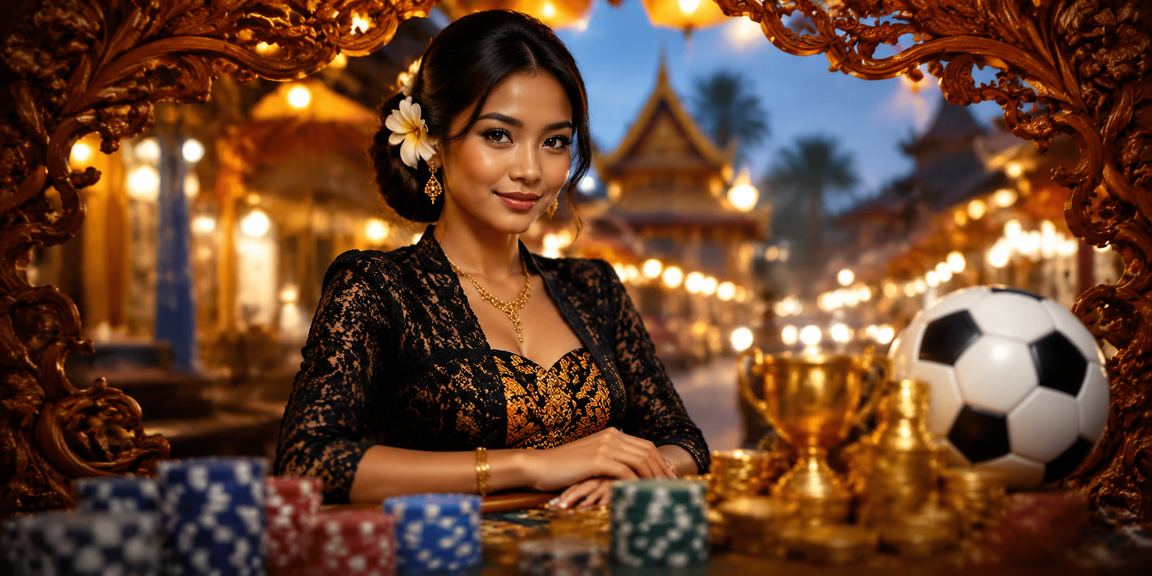 Model Vietnam menonton pertandingan sepak bola sambil memasang taruhan online